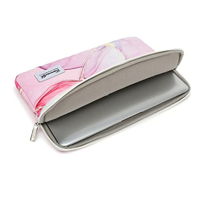 Canvaslife Pink Marble Patten Laptop Sleeve 14 inch 14.0 inch Laptop case Bag - color: Pink Marble, size: 14 inch / 14.0 inch