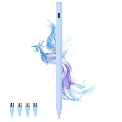 Stylus Pens for Touch Screens Power-Display Tablet Pen POM Tip Magnetic Digital Touch Pen Compatible with iPhone/iPad/iPad Pro/Lenovo/Switch 1/2/Other Smartphone and Tablet Devices (Blue) - color: 2SS-Blue