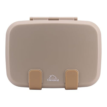 Kids Bento Explorer Lunch Box, 3 No-Mix Compartments, Microwave & Dishwasher Safe, Lightweight with Removable Tray, for Daycare, Preschool, School (Dark Brown Toffee) - color: Dark Brown Toffee
