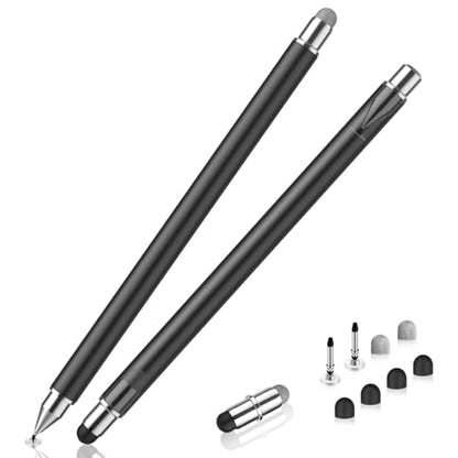 Stylus Pen for Touchscreen, 3 in 1 Magnetic Stylus Pens 2Pcs High Sensitivity & Precision Stylus Pencil for Apple iPad iPhone Sumsung Fire HD Tablets All Universal Touchscreen Devices - color: Black/Black