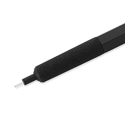 Rotring 600 Full-Metal Body Mechanical Pencil, 0.7mm, Black - For Precise Ruler-Based Drawing - color: Black, size: 0.7mm
