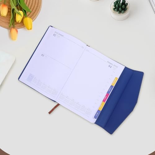 SEWACC A5 Daily Schedule Notebook 2027 with Tri Fold Construction, Ink Bleed Resistant Portable Planner for Students and Professionals, for Academic Daily Agenda and Personal Productivity