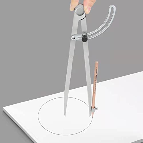 Compass for Geometry, 20 inch Compass for Woodworking, Precision Woodworking Compass with Wing Divider and Pencil Holder, Large Compass for Geometry, Drafting, Drawing Compass (20inch) - size: 20inch