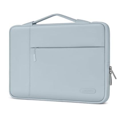 MOSISO Laptop Case 13.3 inch, 13.3 inch Laptop Sleeve with Handle | Compatible with MacBook Air/Pro 13/Pro 14, HP Dell ASUS Lenovo, Polyester Multifunctional Computer Bag, Baby Blue - color: Baby Blue, size: 13.3 inch