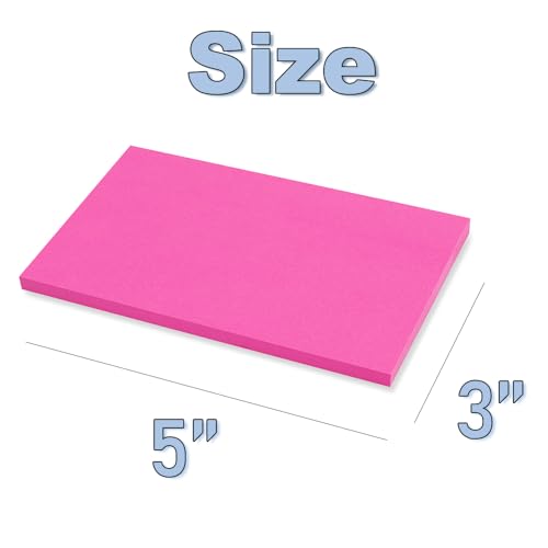 (15 Pads) Sticky Notes 3x5 in,Bright Notepads,Stickies,Memo Note Pads | Super Sticking Power,Colorful,Strong Adhesive,Post on Windows Doors,Office School,Recyclable,Easy to Write on,Hold Well - color: Multi Color