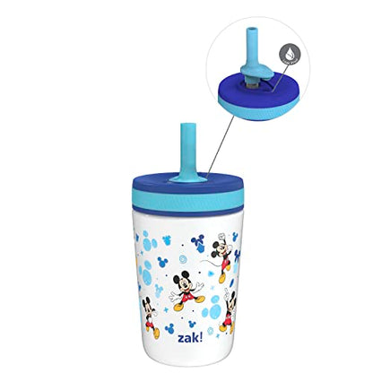 Zak Designs Disney Kelso Toddler Cups For Travel or At Home, 12oz Vacuum Insulated Stainless Steel Sippy Cup With Leak-Proof Design is Perfect For Kids (Mickey Mouse) - color: Mickey