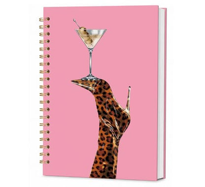 KDHTY Preppy Trendy Leopard Print Y2K Spiral Notebook Journal,Pink Trendy Aesthetic Notebook for Women Teens Girls,Back to School Hardcover Notebook for Work School Office Supplies,5.5x8.3 - style: preppy 4