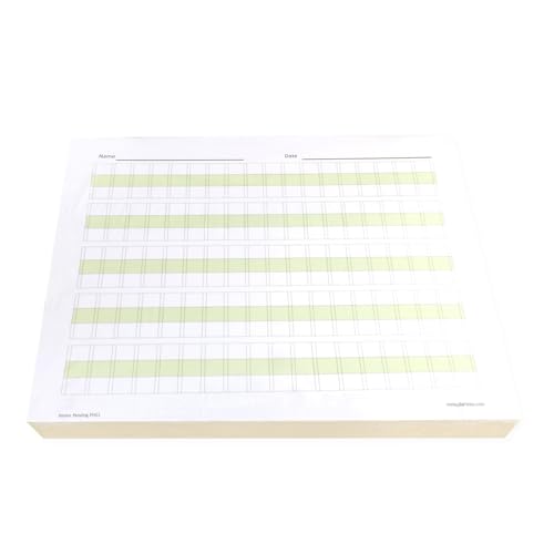 Channie’s Practice Handwriting & Printing Paper Workbook One Page A Day, 250 Pages Front & Back, 125 Sheets, Grades PreK – 1st, Size 8.5” x 11” Summer School, Summer Bridge - style: School of Ream, 250 Pages