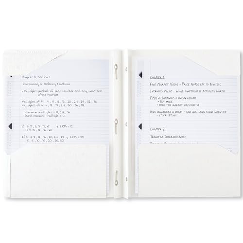 Five Star 2-Pocket Folder, Plastic Folder with Stay-Put Tabs and Prong Fasteners, Holds 8-1/2" x 11" Paper, White (72494) - color: White, size: 1 Count (Pack of 1)