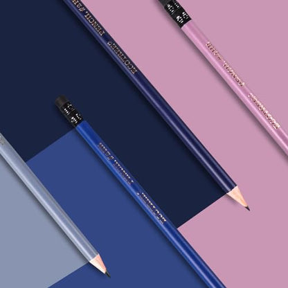 ECOTREE Pencils #2 Pre-Sharpened Pencils for Kids Number 2 Pencil with Erasers for School, Writing, 12 Count - color: Morandi, style: 12 COUNT