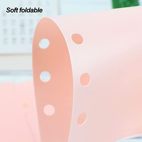 Koqye 12PCS Pink Personal Dividers with 6 Blank Tabs & Planner Stickers | 3.75" x 6.75", Plastic Side Tab Dividers Refillable Page Protectors for 6-Ring Binders, Planner, Agenda - color: Pink - 2set