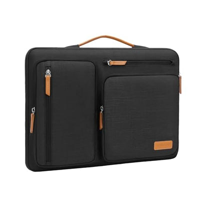 MOSISO 360 Protective Laptop Case 14 inch, 14 inch Laptop Sleeve Compatible with HP Lenovo Dell ASUS Acer, HP, Dell Latitude, Lenovo, Side Open Carrying Case with 4 Zipper Pockets&Handle, Black - color: Black, size: 14 inch