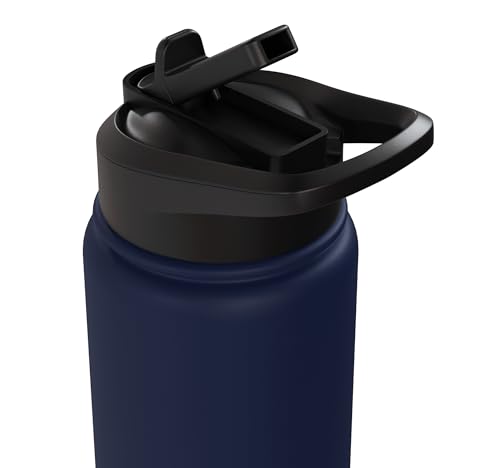 Pre-K Crew Cute Preschool Crayon School Field Day Trip 2025 Stainless Steel Insulated Water Bottle - color: Navy Blue