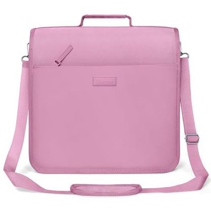 SUNEE Zipper Binder 3 Ring, 3 Inch O-Ring with Handle and Shoulder Strap, 600-Sheet Capacity, 5-Tab Expanding File Folder, Multi-Pockets for Middle School Organizer Binder with Zipper, Grape Purple - color: Grape Purple