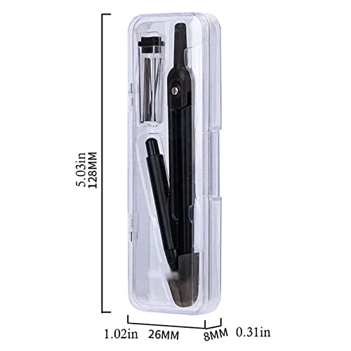 Bow Compass Compass Set, Compass for Geometry Math Geometry Kit Drafting and Drawing Tools for Student and Engineering Drawing Carpenter Compass (Color : E) - color: E
