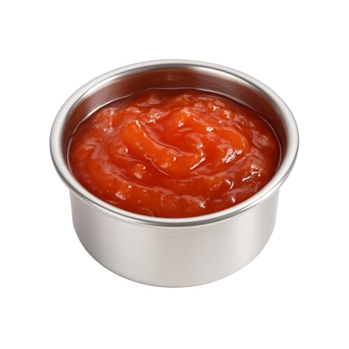 [6 Pack 4 Oz Small Condiment & Dip Containers with Leakproof Lids, Reusable Stainless Steel Bento Box Sauce Cups for Lunches, Picnics & Kitchen Storage (6pcs) - size: 6pcs