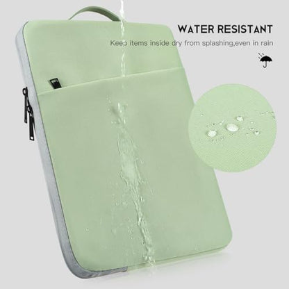 17 inch Laptop Carrying Case, Padded Travel Computer Sleeve Bag for HP 17.3-in Laptop, HP Envy 17, Dell Inspiron 17, ASUS Vivobook 17, Lenovo ideapad 17, Water-Resistant with Handle -Mint Green - color: Mint Green, size: 17-17.3 inch