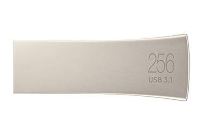 SAMSUNG BAR Plus 256GB - 400MB/s USB 3.1 Flash Drive Champagne Silver (MUF-256BE3/AM) - color: Silver, style: 256 GB
