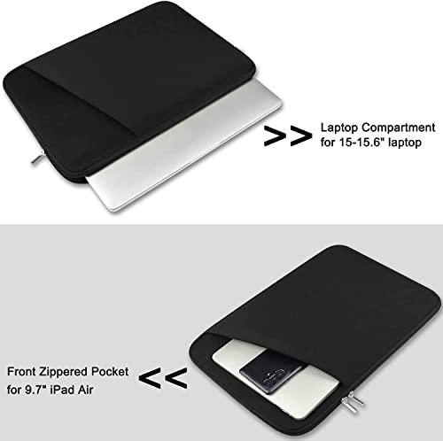 Laptop Sleeve Case 13 Inch, Upgrade 14 inch Laptop Cover for Apple MacBook Pro 2022, Durable Notebook Cover Shockproof Protective Bag Compatible with MacBook Air/Pro Retina 13.3 Inch, Black - color: Black, size: 13.3 inch