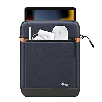 SIMTOP 11 Inch Tablet Sleeve, Compatible with iPad Pro 11-inch (M4), iPad Air 11-inch (M3), iPad 11-inch (A16) — YKK Zippers, Detachable Strap, Water-Resistant - color: Bllue, size: 11 inch