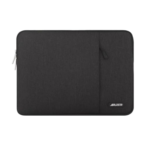 MOSISO Laptop Case 13.3 inch, 13-13.3 inch Laptop Sleeve Compatible with MacBook Air/Pro 13/Pro 14 M5 M4 M3 M2 M1, HP Dell ASUS Lenovo,Polyester Vertical Computer Sleeve Bag with Pocket, Black - color: Black, size: 13.3 inch