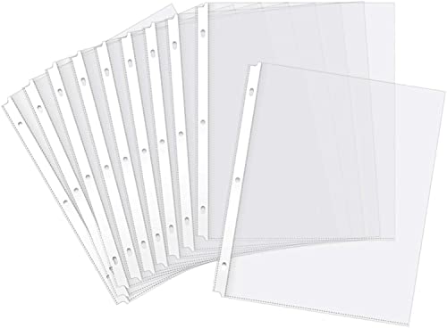 Heavy Duty Sheet Protectors for 3 Ring Binder, 100 Count Clear Page Protectors, Top Loading Plastic Sleeves 8.5 x 11 inch - size: Heavy Duty, 100 Count