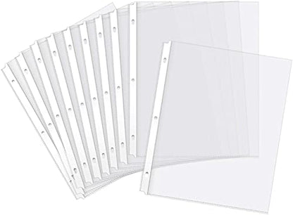 Heavy Duty Sheet Protectors for 3 Ring Binder, 100 Count Clear Page Protectors, Top Loading Plastic Sleeves 8.5 x 11 inch - size: Heavy Duty, 100 Count