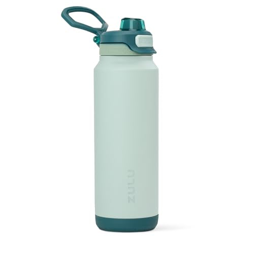 ZULU Powerfill Pro 32oz Stainless Steel Water Bottle with Quick Fill Lid, Triple Walled Vacuum Insulated Metal, Leak Proof Locking Lid, Sip and Chug, Reusable BPA Free, Evergreen - color: Evergreen, style: 32oz
