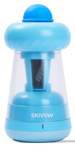 Electric Pencil Sharpener for Classroom, Fully Automatic, 6.5-11.5mm | for Colored/Jumbo Pencils, Hands-Free, Auto in & Out, 3 Sharpness Options, USB-C Rechargeable, for Home Office - color: Airy Blue