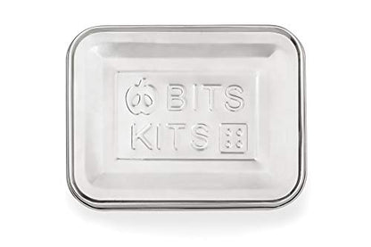 Bits Kits Stainless Steel Bento Box Lunch and Snack Container, 5 Sections | For Kids & Adults | Easily Fits In Lunchboxes | Durable Stainless Steel | Dishwasher Safe | Divides Meal & Snacks | On The Go - style: Lunch Box, 5 Sections
