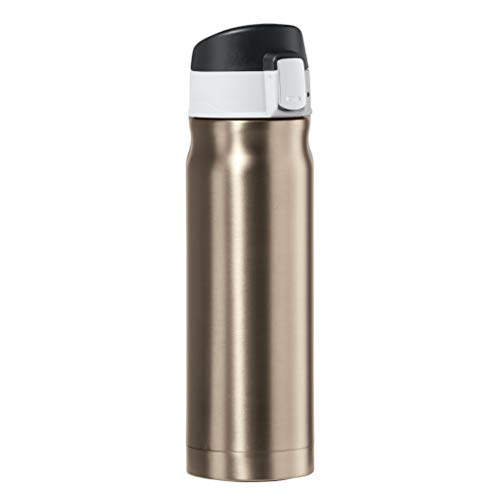 OGGI Caliber Stainless Steel Travel Water Bottle- Insulated Coffee Mug, Metal Water Bottle, Sports Bottle, Water Flask, Travel Bottles, 17oz, Champagne - color: Champagne