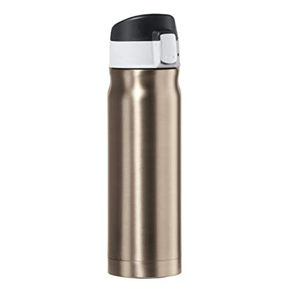 OGGI Caliber Stainless Steel Travel Water Bottle- Insulated Coffee Mug, Metal Water Bottle, Sports Bottle, Water Flask, Travel Bottles, 17oz, Champagne - color: Champagne