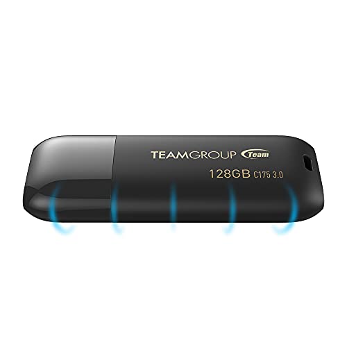TEAMGROUP C175 16GB USB 3.2 Gen 1 (USB 3.1/3.0) Read 75MB/s Flash Thumb Drive, External Data Storage Memory Stick Compatible with Computer/Laptop Matte Black TC175316GB01 - size: 16GB
