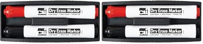 Charles Leonard Magnetic Whiteboard Eraser with 2 Dry Erase Markers, 2 Pack (74532) - size: 1 Count (Pack of 2)