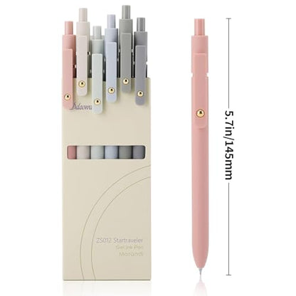 Ddaowanx Gel Pens, 6 Pcs 0.5mm Quick Dry Black Ink Pens Fine Point Smooth Writing Pens, Cute Office School Supplies Gifts for Women | Fine Point Smooth Writing Pens for Nurses,Teachers,Cute Stationery Office&School Supplies,Gifts for Women - color: 6 Pcs
