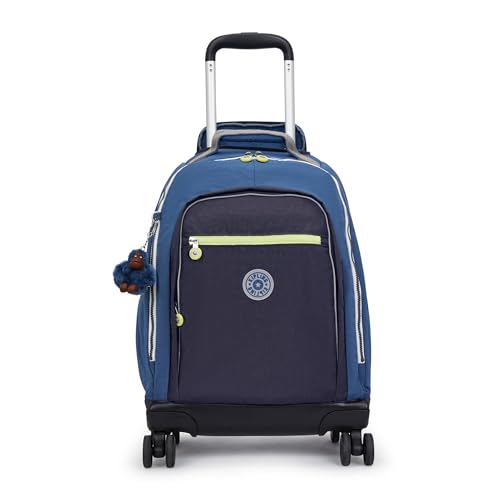 Kipling New Zea 15" Laptop Rolling Backpack - color: Fantasy Blue Bl