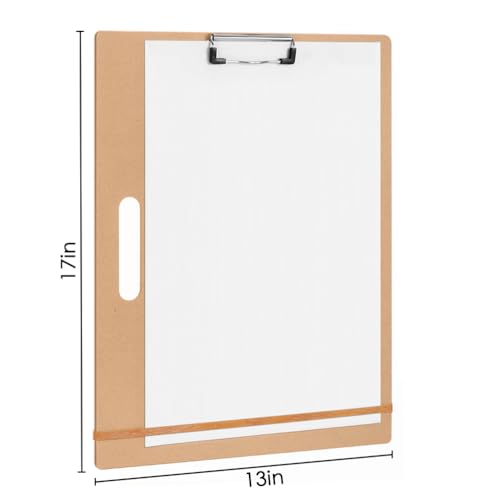 Sketch Board - 13" x 17" Portable Art Portable Drawing Board with Handle, Pack of 2 - size: 13"x17", 2 Pack