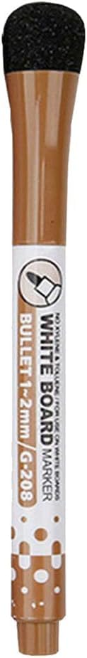 1 Pc Magnetic Whiteboard Markers with Erase,Magnetic Whiteboard Pen Writing Drawing Erasable Board Marker Office Supplies Markers (Coffee) - color: Coffee