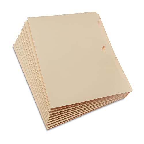 Amazon Basics Reinforced File Jackets, Letter Size, Straight-Cut Tab, 2 Inch Expansion, Manila, 50-Pack - size: 2 Inch Expansion, style: 50-Pack