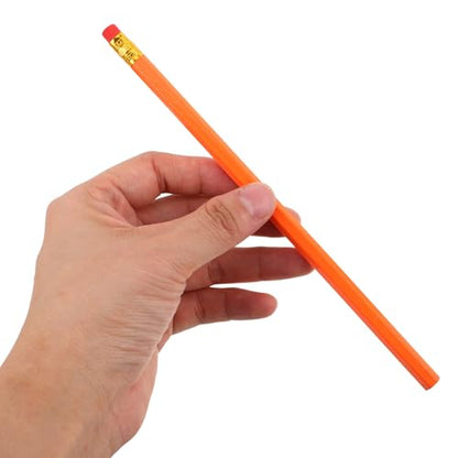 Lurrose 24pcs Hb Wooden Pencils with Eraser Tips Yellow Carpenter Drawing Pencils for School Writing and Sketching for Classroom and Homework Use