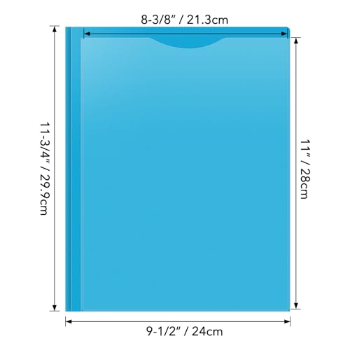 6 Pack Heavy Duty Plastic Pocket Folder with Prongs and Clear Front Pocket, 3 Pockets Folders with 3 Prongs and 2 Card Slot, Dark Green File Folders Fit Letter Size Paper for Office School Business - color: Dark Green