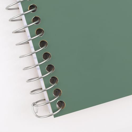Five Star Spiral Notebook, 2 Subject, College Ruled Paper, 6" x 9-1/2", 80 Sheets, Fights Ink Bleed, Water Resistant Cover, Seaglass Green (840029CH1-ECM) (Pack of 12) - color: Seaglass Green, size: Pack of 12