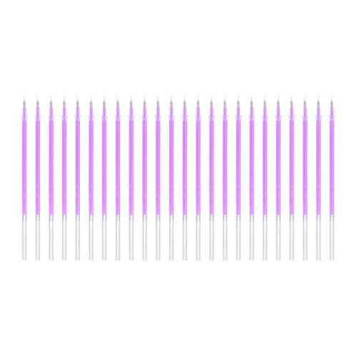PATIKIL 0.5mm Gel Pens Refills, 24 Pack Gel Pens Metallic Ink Fine Point Colored Refill Set for Adults Coloring Books Journaling Scrapbooking Art Drawing, Purple - color: Purple