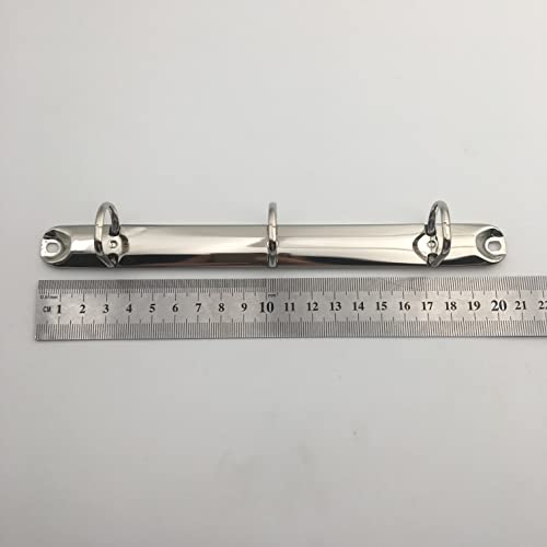 Shuokecrafts 5pcs A5 Size Half Letter Notebook Ring Binder Mechanism, 3 D-Rings, 20mm Inner Height, 20mm Base Width,Replacement Kit - size: 20mm