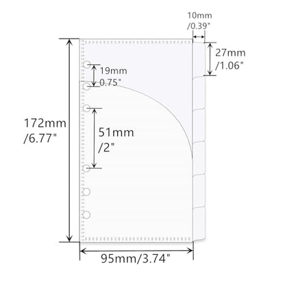 12Pcs A6 Cash Stuffing Envelopes with 6 Tabs 2 Sets 2-Layer Pockets Binder Dividers with Label Stickers Waterproof Clear PP Budget Planner Inserts for 6 Ring Binder Accessories (Clear) - color: Clear