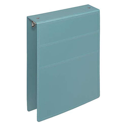 Carstens 2-Inch Heavy Duty 3-Ring Binder - Top Opening, Powder Blue, Durable Plastic, Precision No-Gap Rings, Waterproof Cover, No Pockets, Holds 300 US Letter Sheets, BPA-Free, Made in USA (2874-3R) - color: Light Blue, size: Individual