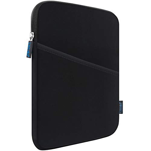 iPad Mini 7 Sleeve, iPad Mini Case Bag, Lacdo Shockproof Tablet Sleeve Case for iPad Mini 7,6,5,4,3,2 / Samsung Galaxy Tab A7 Lite 8.7" / Tab A 8.0" Protective iPad mini sleeve Tablet Bag, Black/Black - color: Black/Black