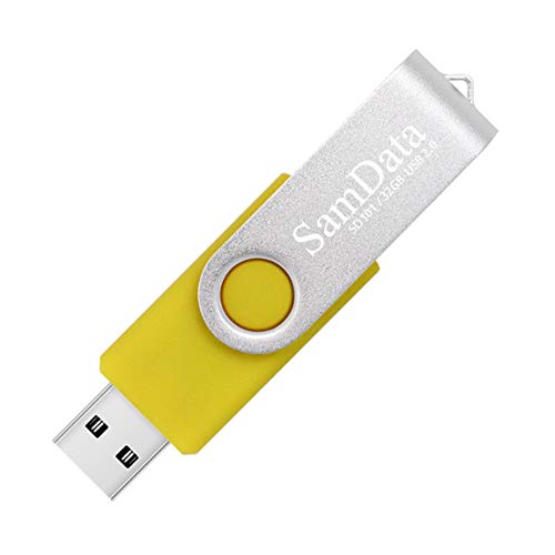 SamData USB 2.0 Flash Drive 32GB, 4 Pack Thumb Drive Swivel Memory Stick External Storage (4 Colors: Blue Green Red Yellow) - color: 32GB Blue Green Red Yellow