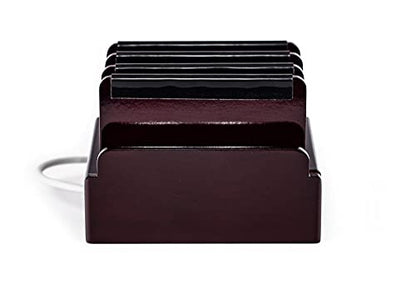 The Compact Charging Station by Great Useful Stuff - Say Goodbye to Clutter, The Compact Way. Desk Organizer Dock and Stand - Cherry