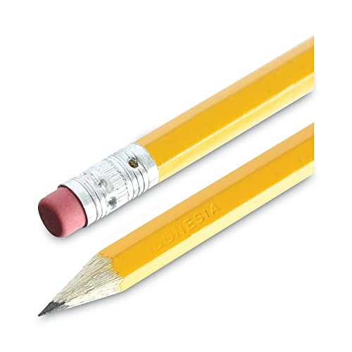 Universal #2 Pre-Sharpened Woodcase Pencil, Hb (#2), Black Lead, Yellow Barrel, 24/Pack